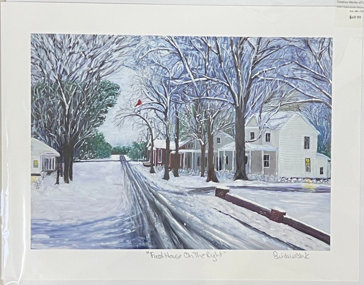 “First House On The Right” Print