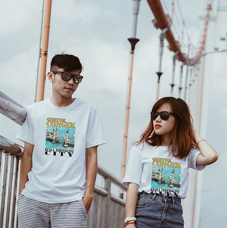 Kuala Terengganu Drawbirdge Design T-Shirt Form Men &amp; Women
