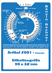 Karton-Parkscheibe für Deutschland (mit 1/2h-Einteilung) - blau - weiß