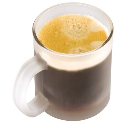 Kaffeetasse weiß gefrostet; Becher; Tasse
