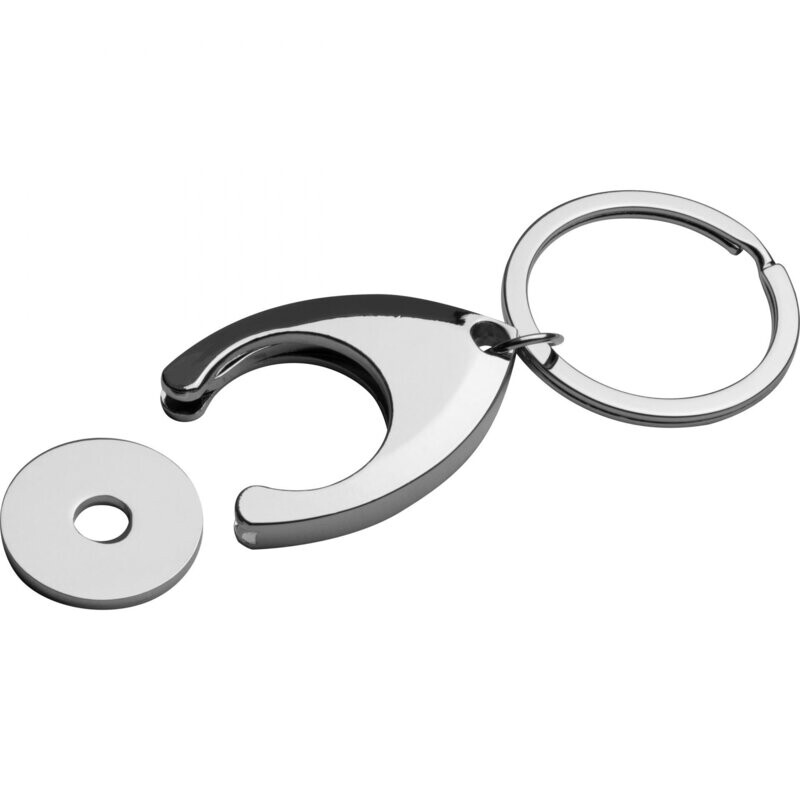 Schlüsselanhänger aus Metall mit Chip