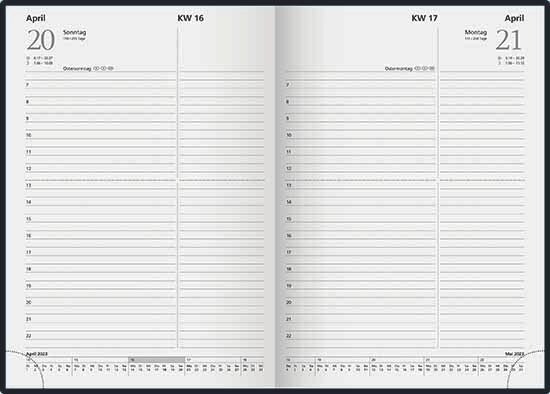 Buchkalender 2026; 400 Seiten, schwarz