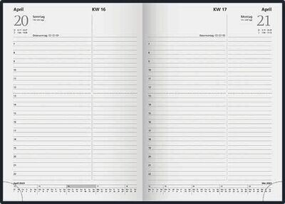 Buchkalender 2026; 400 Seiten, schwarz