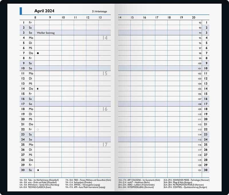 Taschenkalender SCHWARZ