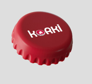 Kronkorkenverschluss KoRKi; MIT Druck