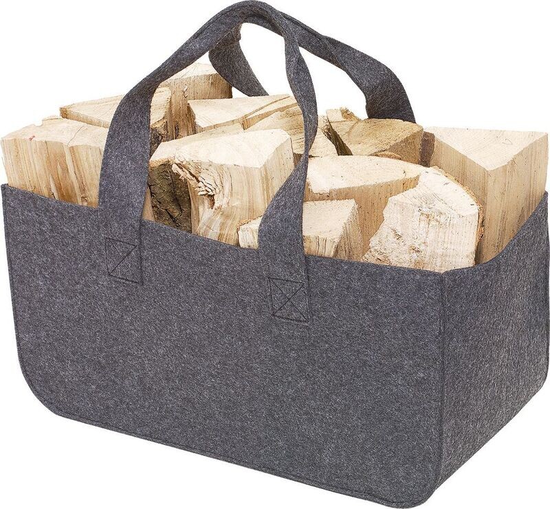 Kaminholztasche aus Filz