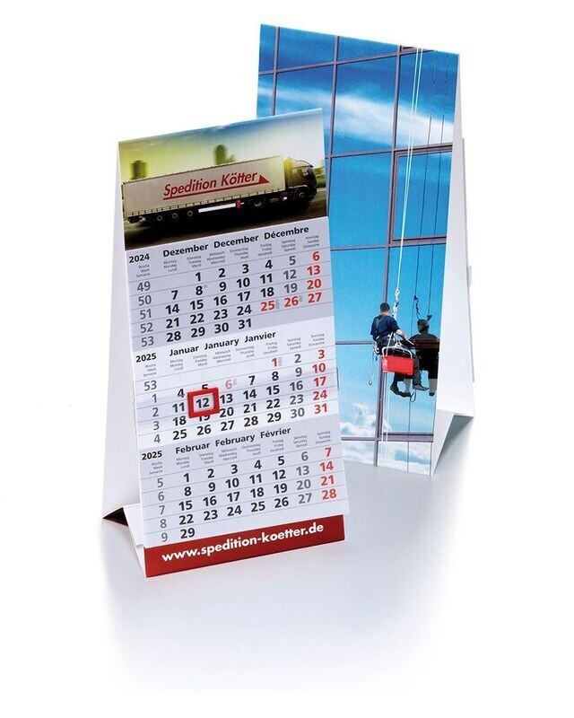 Tischkalender Karton; Kalender, Aufstellkalender