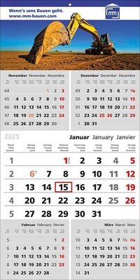 5Monats-Wandkalender; Kalender; KOMPLETT