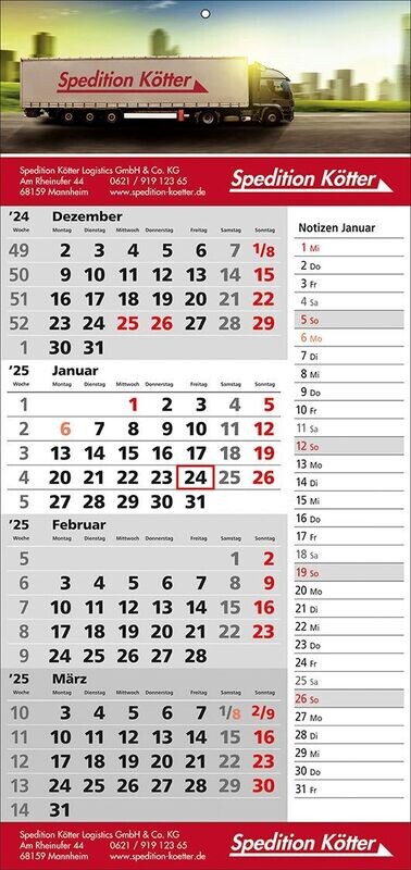 4Monats-Wandkalender; Wandkalender; MEMO
