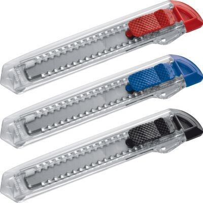 Transparentes Kartonmesser; Cutter; Messer