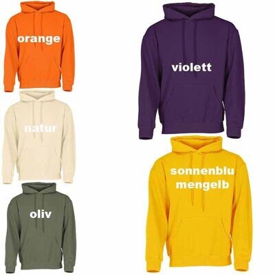 Sweater mit Kapuze Unisex; Hoodie
