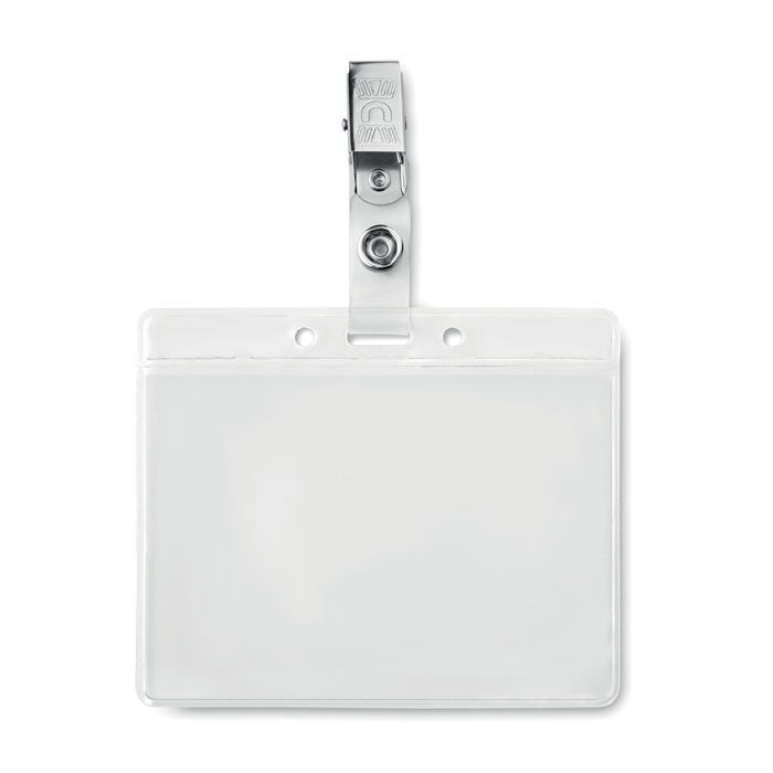Transparente Kartenhülle mit Clip