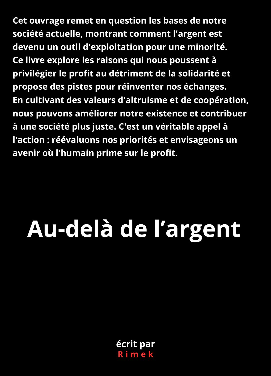 Au-delà de l&#39;argent