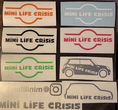 Mini Life Crisis logo sticker