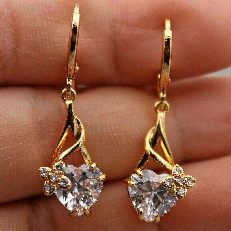 Fashion Earrings Latest Designs - 18K Yellow Gold Filled Earrings