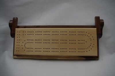 Basswood & Walnut Cribbage Board