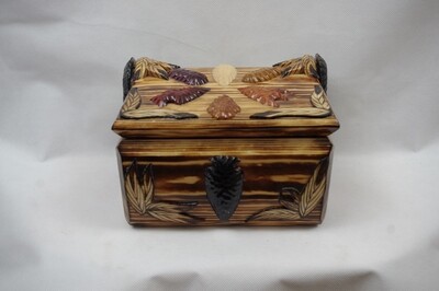 Carved Arrowhead and Feather Box
