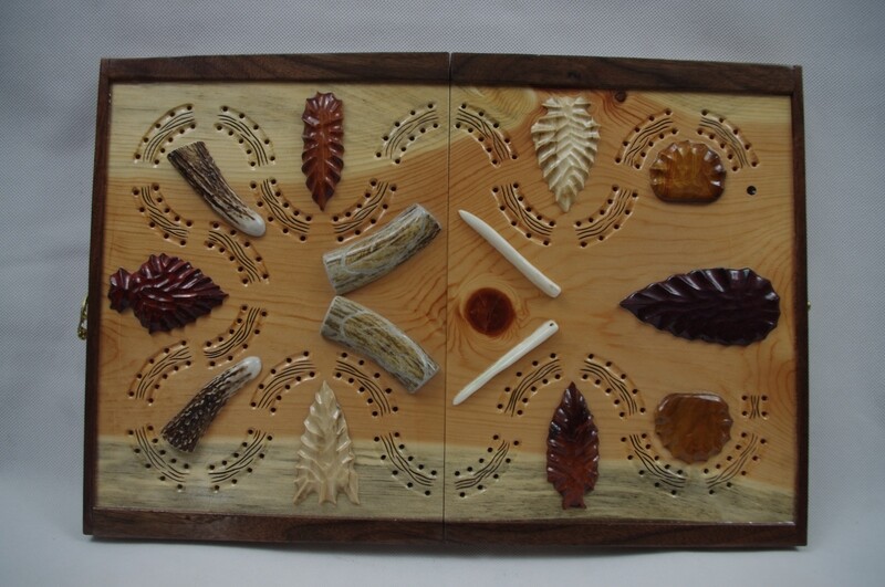 Indian Artifact Cribbage Board