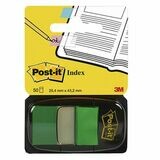 Post-it® Marcapáginas mediano de 25,4 x 43,2 mm en verde Paquete de 50 con dispe