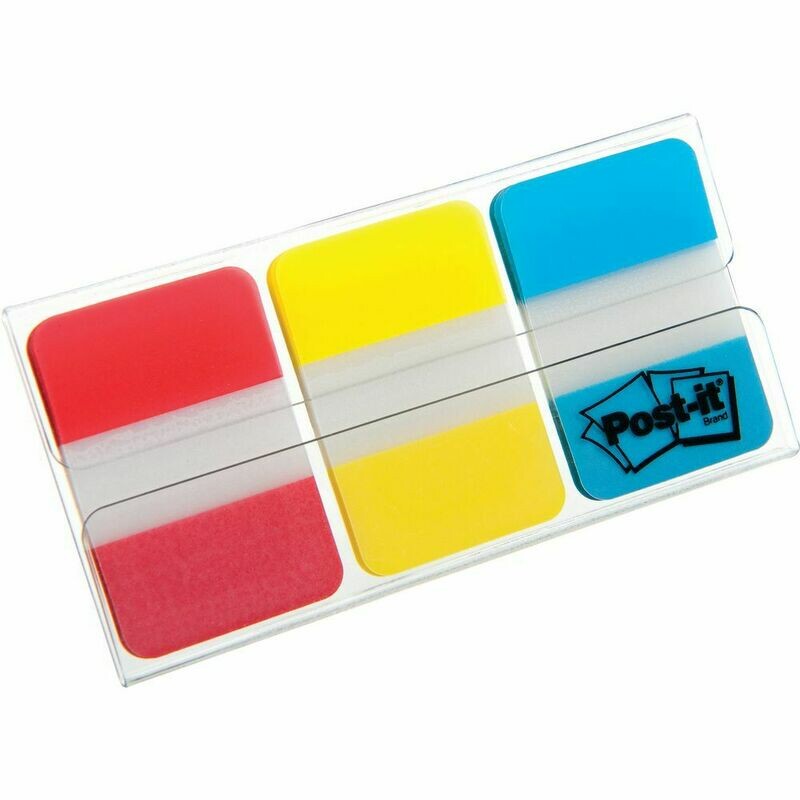 Post-it® Marcadores rígidos pequeños de 25,4 x 38 mm en colores variados Paquete Post-it® Marcadores rígidos pequeños de 25,4 x 38 mm en colores variados Paquete