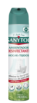 Sanytol - Ambientador Desinfectante Hogar y tejidos - 300 ml
