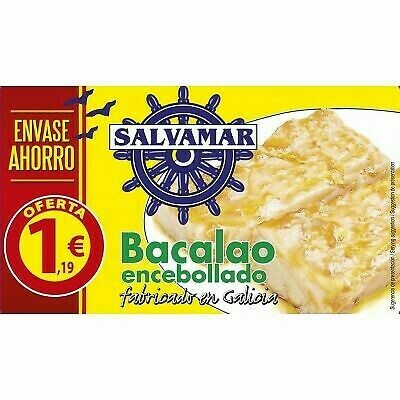 BACALAO ENCEBOLLADO SALVAMAR 10 LATAS
