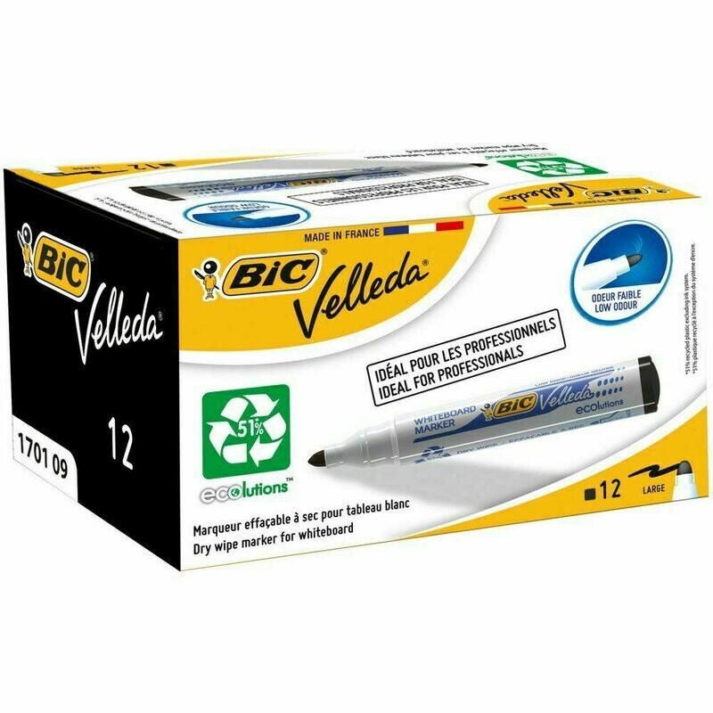 BiC Velleda 1701 Rotuladores punta ojival ROJO 2 ROTULADORES