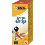 BiC Cristal Grip Bolígrafo de punta de bola, punta mediana de 1 mm, ROJO 1 BOLIGRAFO