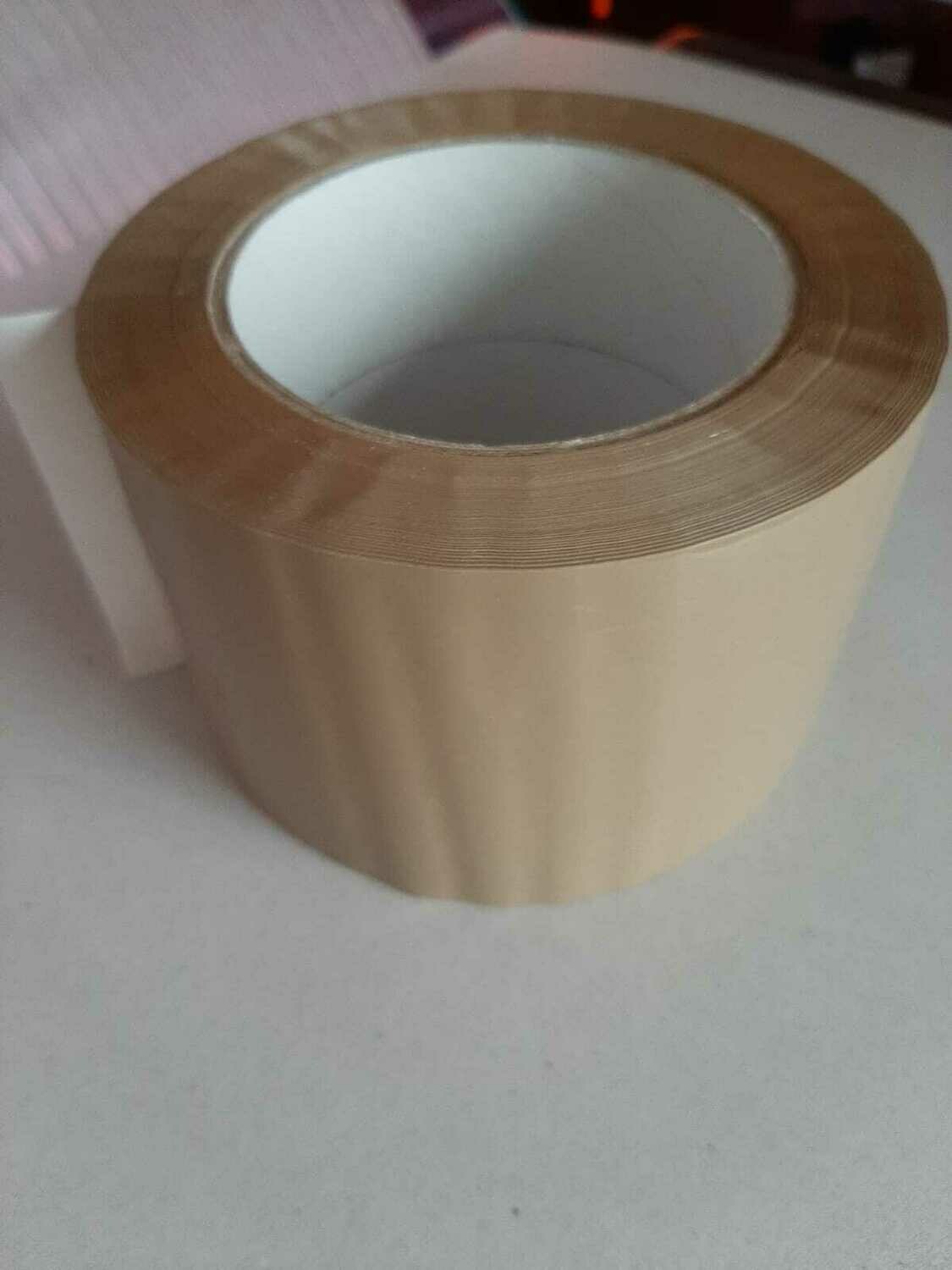 Cinta de embalaje fuerte, 132mm x 75 m, PP, marrón