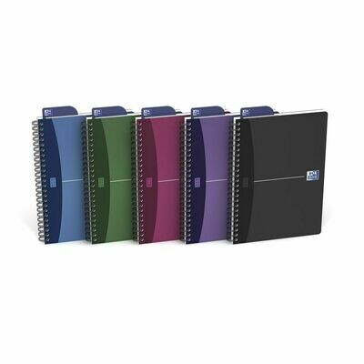Oxford Urban Mix Cuaderno, A5, cuadriculado, 90 hojas, cubierta polipropileno