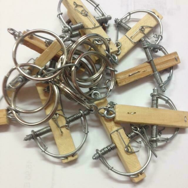 LLAVERO HECHO A MANO ORIGINAL CEPO 2 UNIDADES