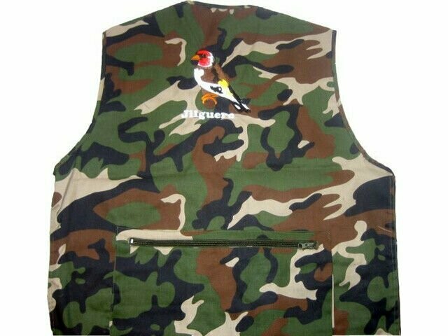 Chaleco militar bordado