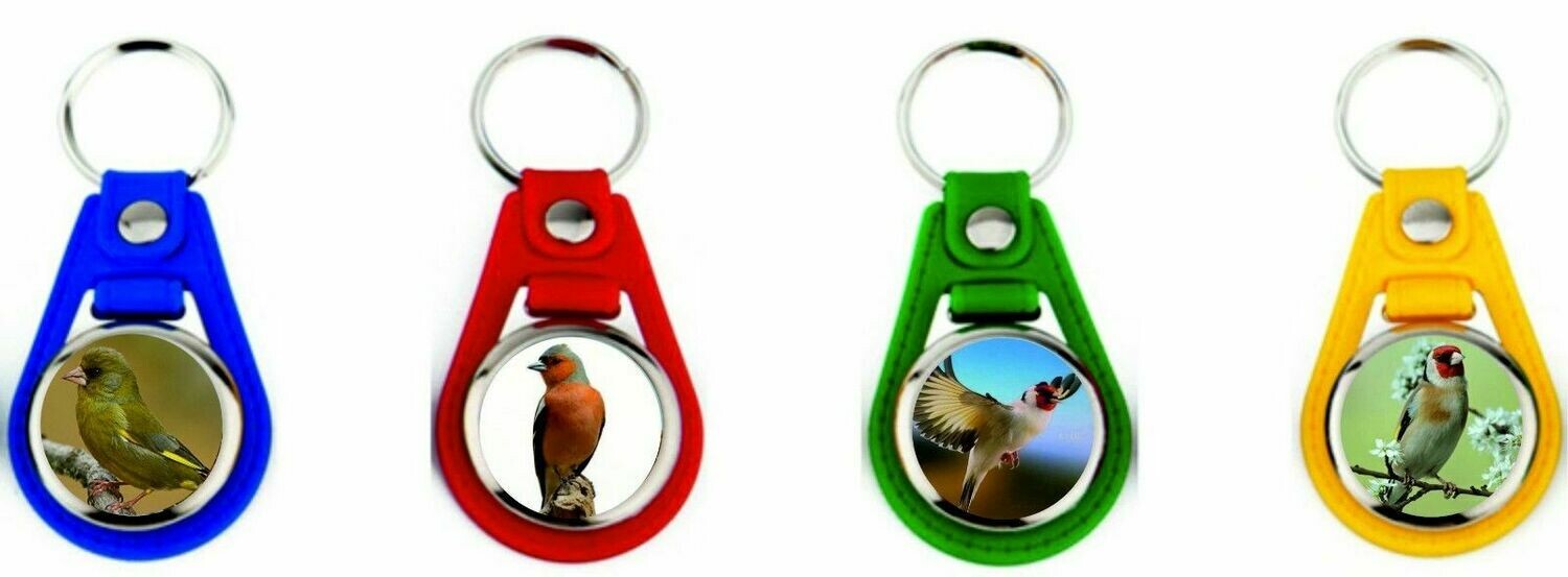 Llavero redondo de piel