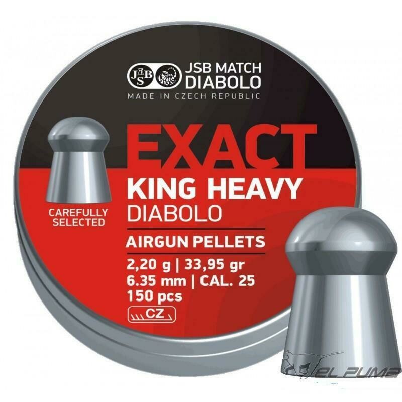 BALINES JSB EXACT KING HEAVY CAL. 6,35MM (150 UD)