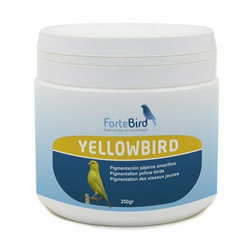 FORTEBIRD Yellowbird - Pigmentación para canarios amarillos 250 GRS