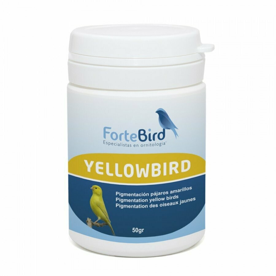 FORTEBIRD Yellowbird - Pigmentación para canarios amarillos 50 GRS