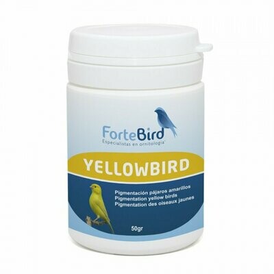 FORTEBIRD Yellowbird - Pigmentación para canarios amarillos 50 GRS