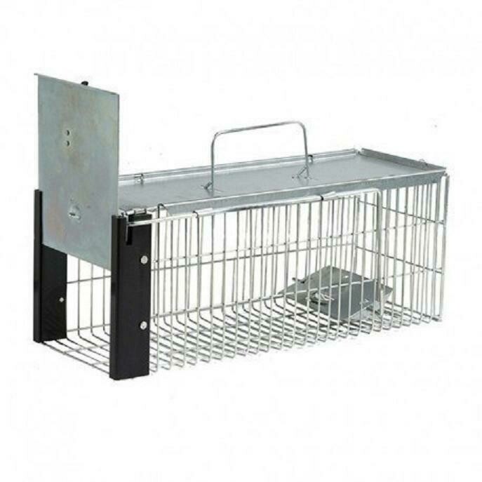 JAULA TRAMPA METALICA INOFENSIVA JAULA TRAMPA RATAS 16x41x17 cm