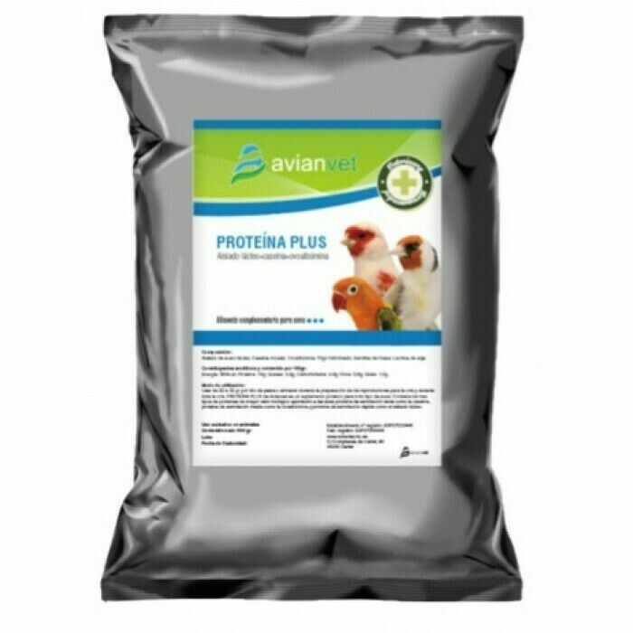 Proteína Plus Avianvet contiene aíslado de suero lácteo 1000 GRS