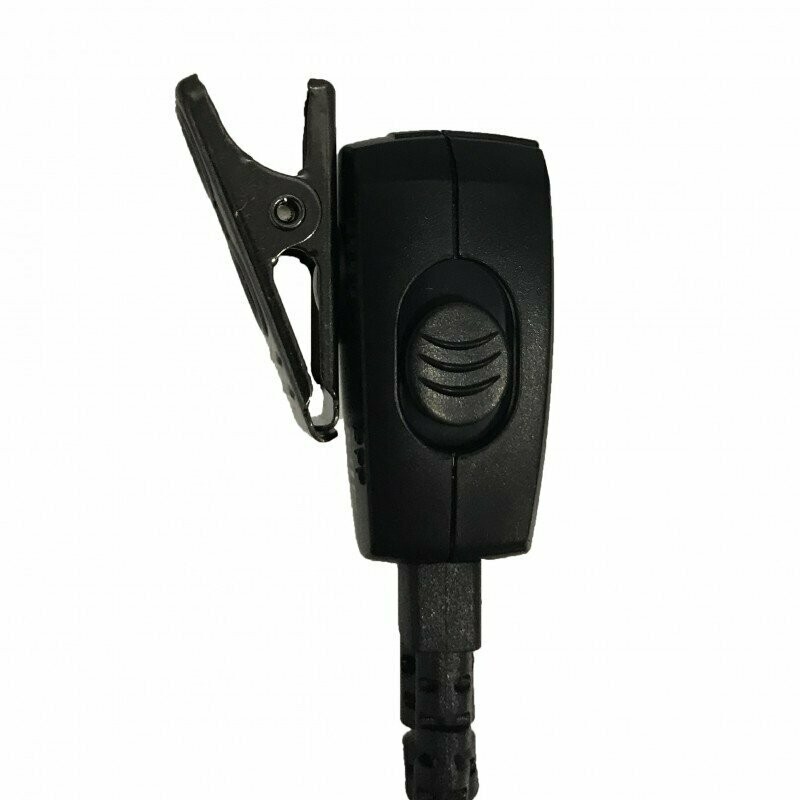 Micro-auricular con función VOX-PTT y cable rizado para Motorola PMR series T-6/T-8