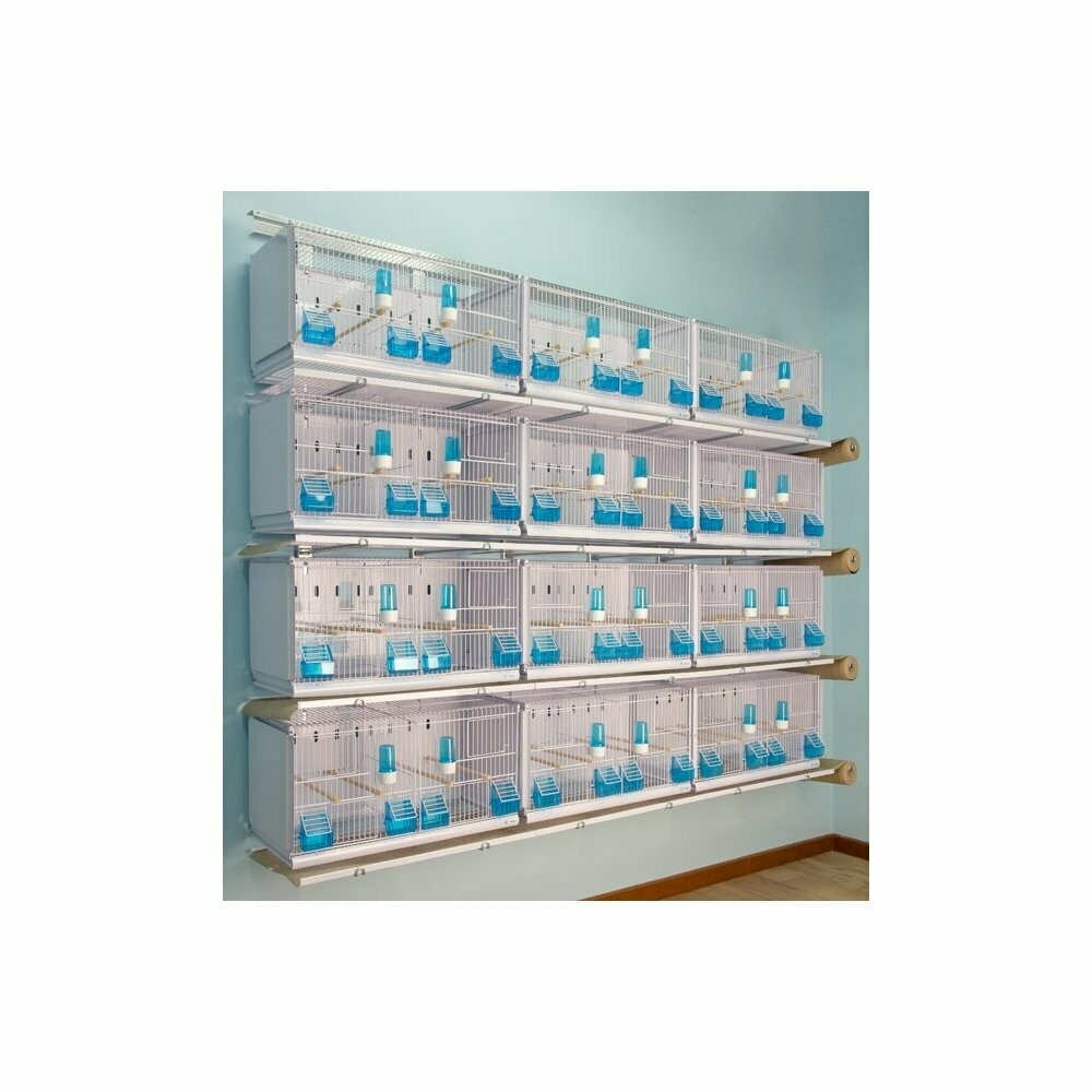 JAULAS NEW CANARIZ 12 jaulas, 4 altura, 3 columna 64x30x34h cm