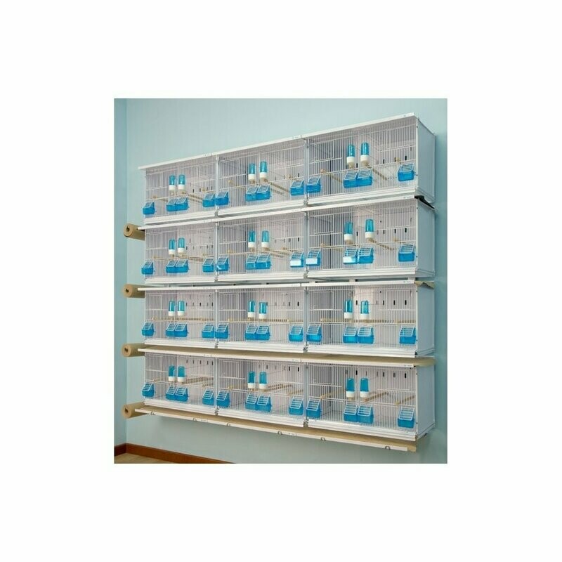 JAULAS NEW CANARIZ 12 jaulas, 4 altura, 3 columna 58x30x36h cm