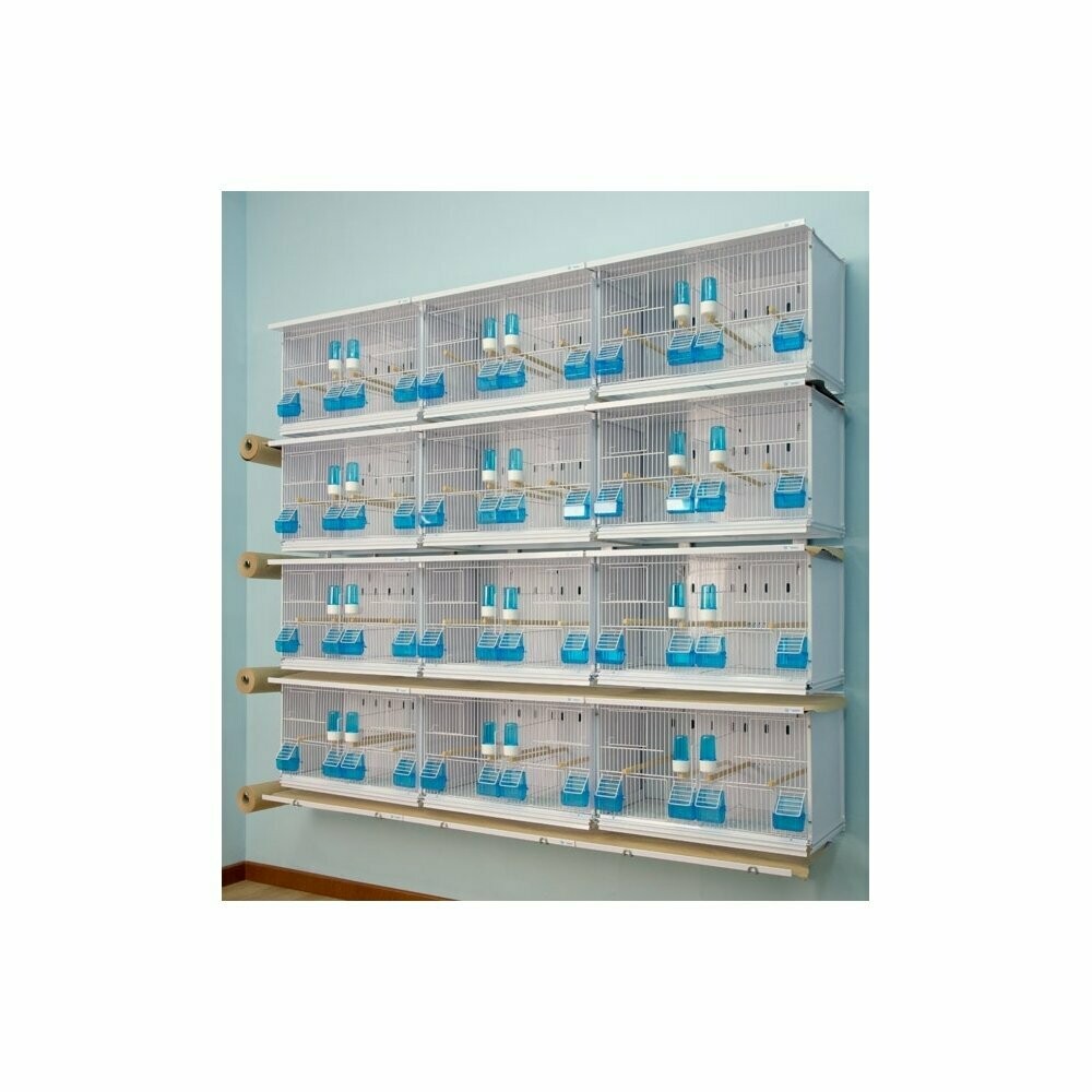 JAULAS NEW CANARIZ 12 jaulas, 4 altura, 3 columna 63x30x36h cm