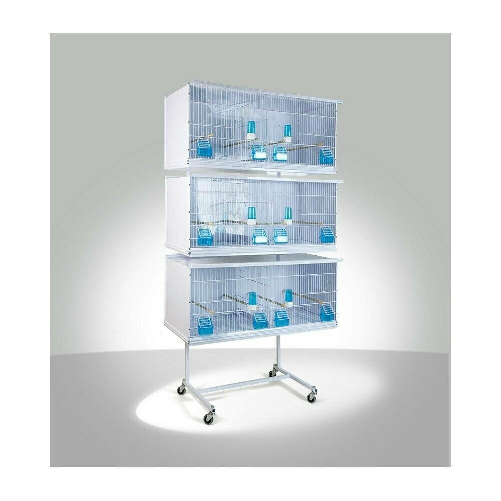 JAULAS NEW CANARIZ 3 Voladeras, 4 altura, 1 columna 90x40x40h cm