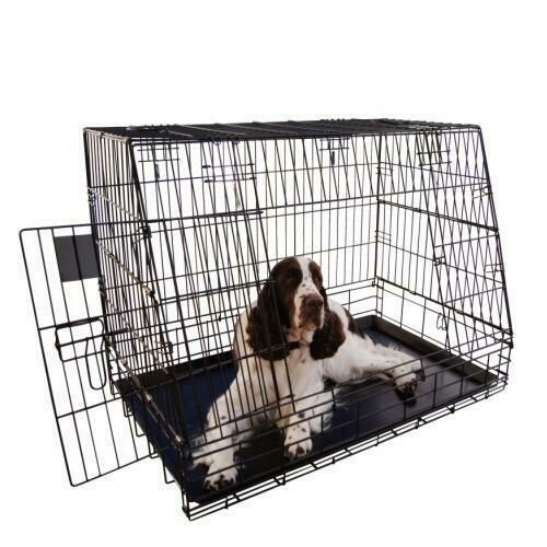 JAULA DE COCHE · PEQUEÑA - Largo: 77 cm. Ancho inf.: 49 cm. Ancho sup.: 31 cm.