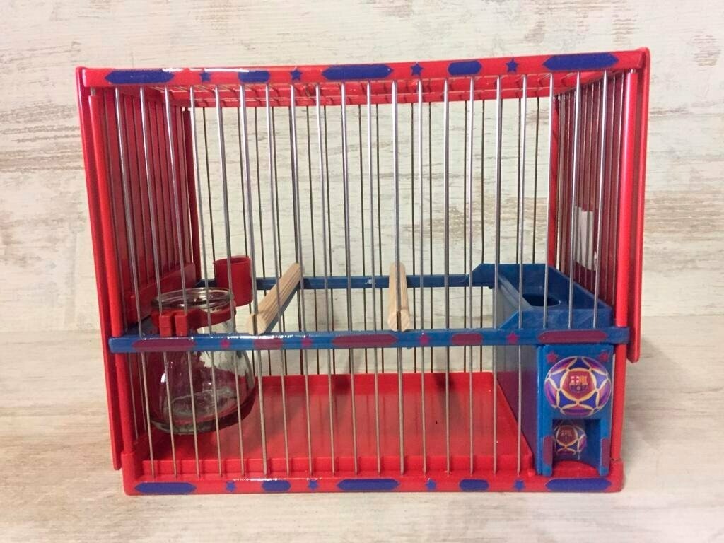 Jaula inoxidable c2 futbol decorada 3