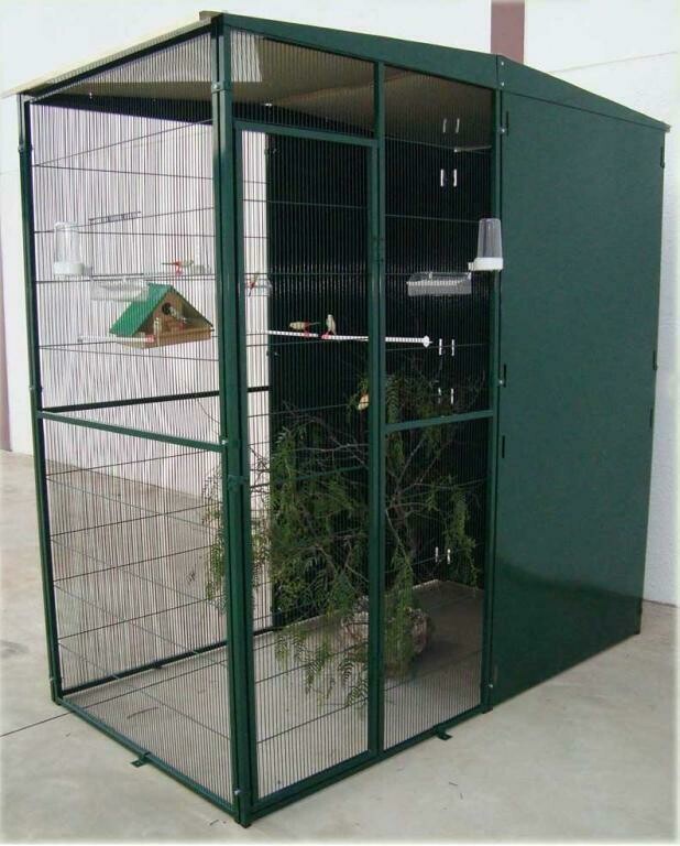 VOLADERO MODELO 2 X 1 M.CON TRES PANELES CORTAVIENTO.