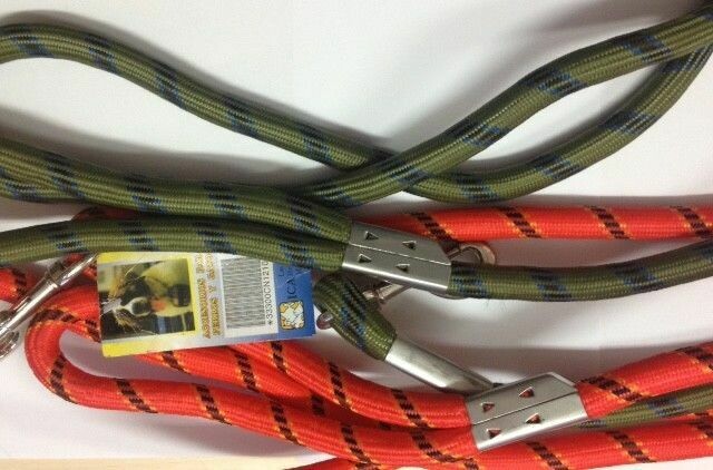 Correa Nylon Redonda 1,80mx18mm verde para perro