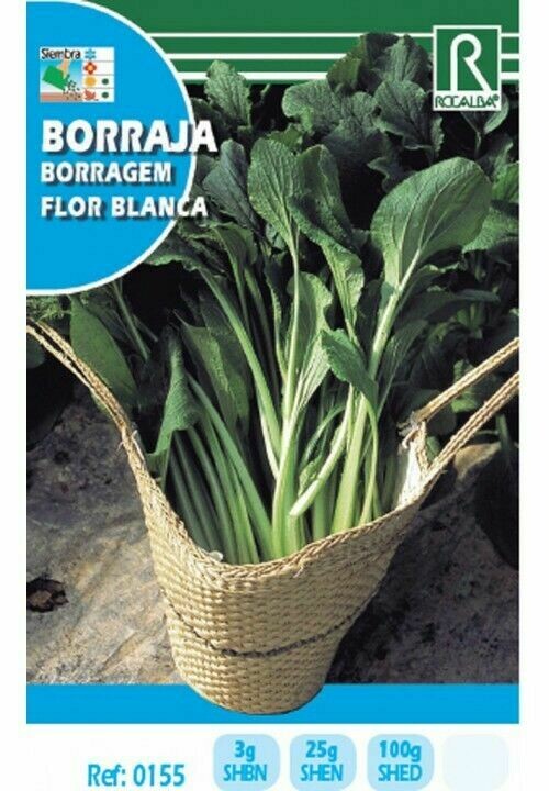 HORTALIZAS BORRAJA FLOR BLANCA