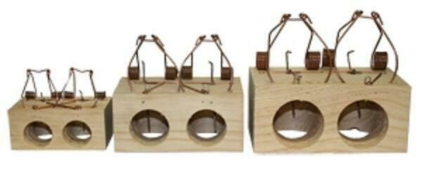 RATONERA MADERA 2 AGUJEROS